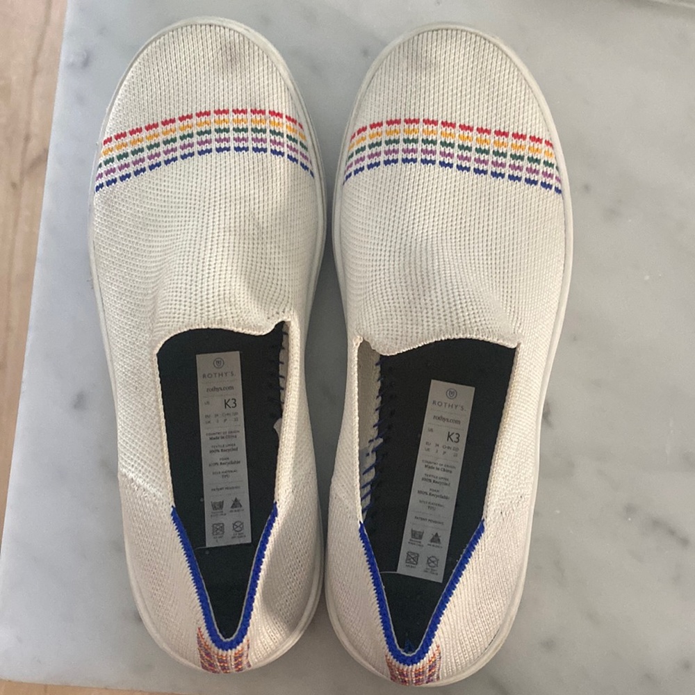 White Rainbow Rothy’s